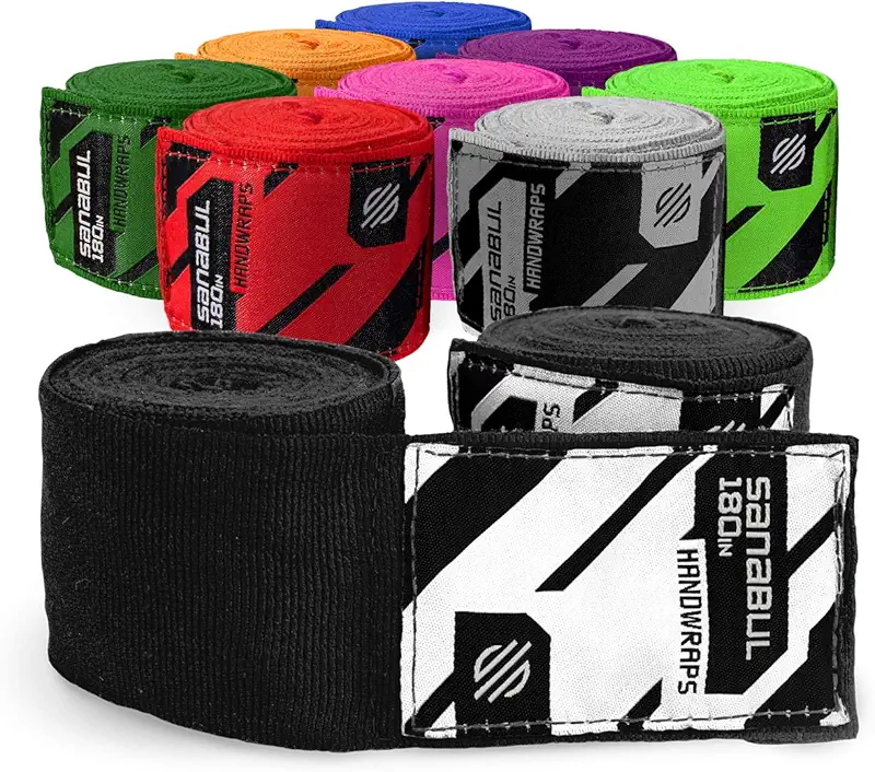 Sanabul Elastic Professional Hand Wraps for Kickboxing