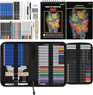 Prina - Drawing Set for Beginners (Including Sketchbook and Tutorial)