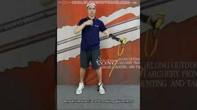 Archery stretch band for archery  posture exercise