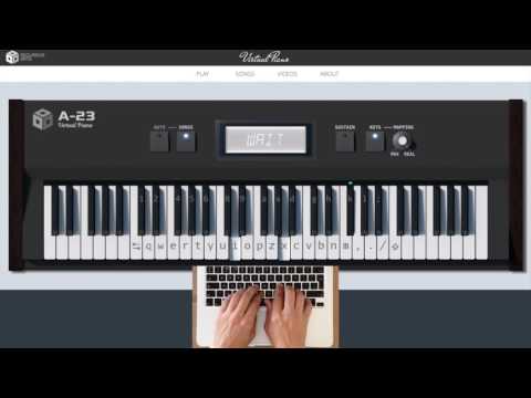 Air in D major (J.S.Bach) - Online Virtual Piano