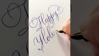 With this beautiful ASMR Calligraphy quote, We wish you Happy holidays✒️💙