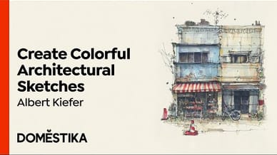 Expressive ARCHITECTURAL SKETCHING with Colored Markers: Course by Albert Kiefer | Domestika English