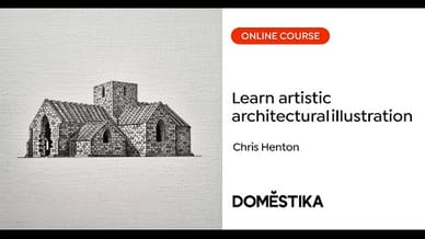 Artistic Architectural Illustration with Pencil and Graphite - A course by Chris Henton | Domestika