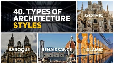 40 Types of Architecture styles.