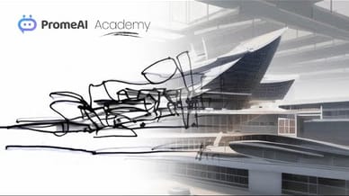 How to turn abstract architectural lines into creative pictures|PromeAl Academy