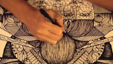 Paper-cut artist Hiromi Moneyhun
