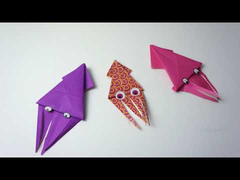 How to make Kirigami Squid