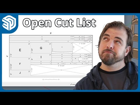 Open Cut List | SketchUp Woodworking Extension