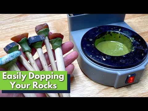 How to Dop Rocks, Minerals, and GEMS (LAPIDARY)