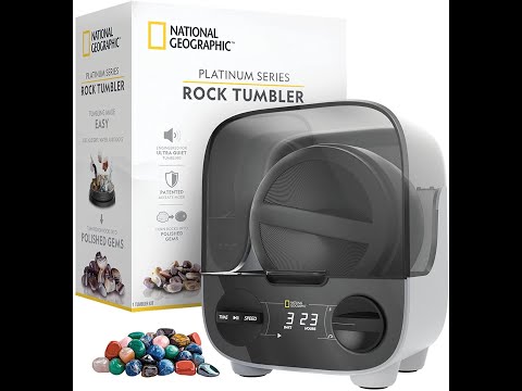 NATIONAL GEOGRAPHIC Ultimate Professional Rock Tumbler Kit- Platinum Series 1